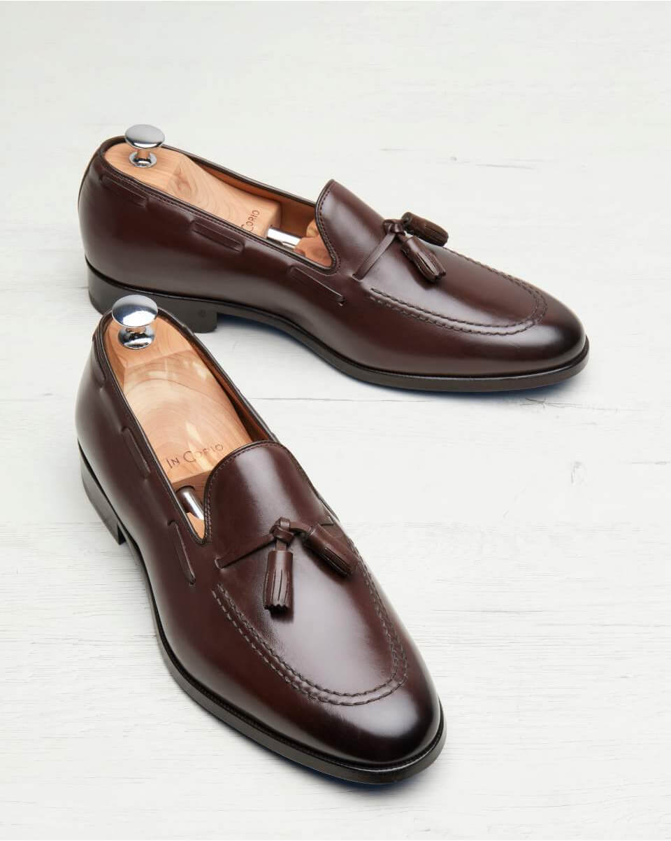 CAUSOLI Chocolate Brown Horsebit Loafers, Double Layered Leather Sole & Heel | Brass Buckle, Fully Customizable | popular