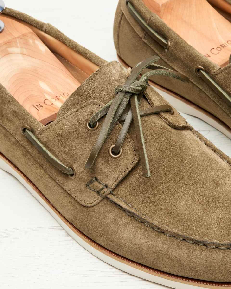 Chaussures Bateau En Daim Pour Homme - Semelle Légère, Style Décontracté Pour L'été Et Le Yachting - 9